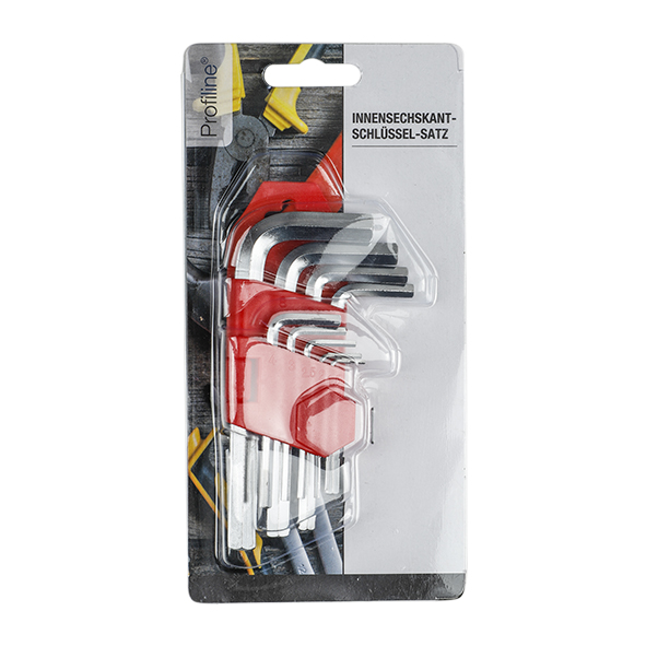 Innensechskantschlüssel-Satz, 9-tlg.