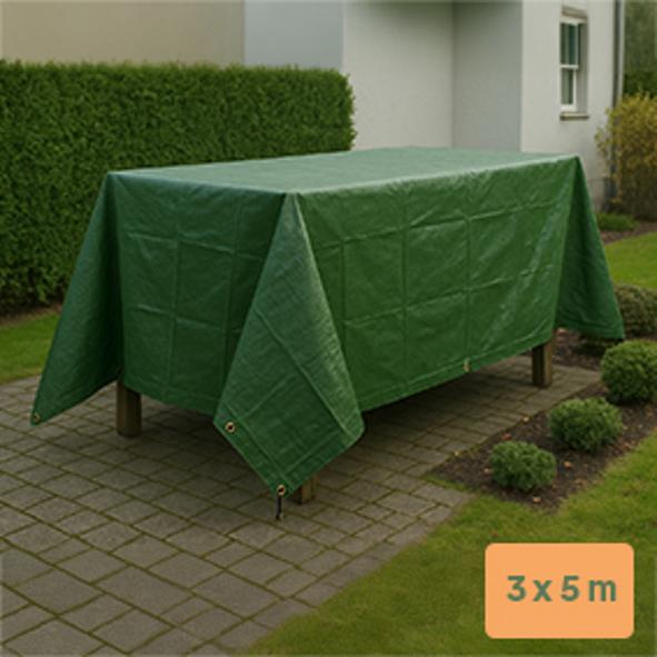 Gewebeplane, dunkelgrün, 3 x 5m