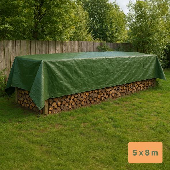 Gewebeplane, dunkelgrün, 5 x 8 m