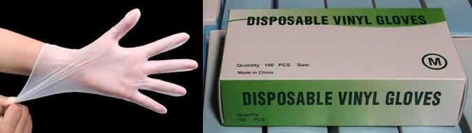 Einweghandschuhe aus Vinyl