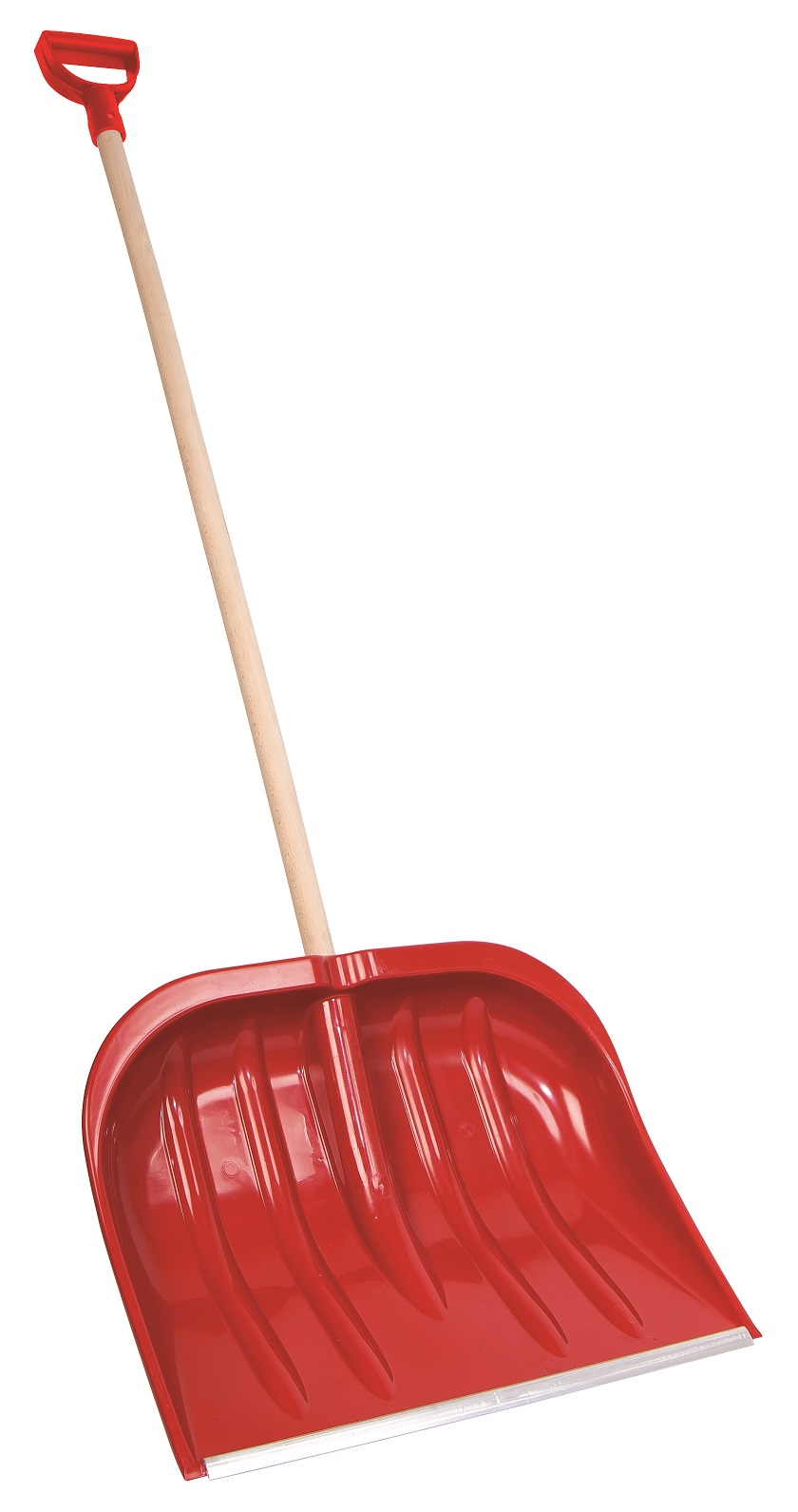 Schneeschieber aus Kunststoff mit Alukante