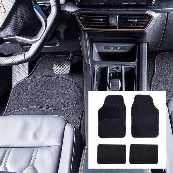 Textil Autofußmatten, 4er Set