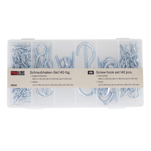 Schraubhaken-Set, 142tlg.
