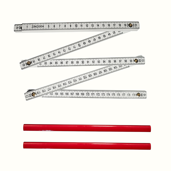 Zollstock, Bleistifte, Set