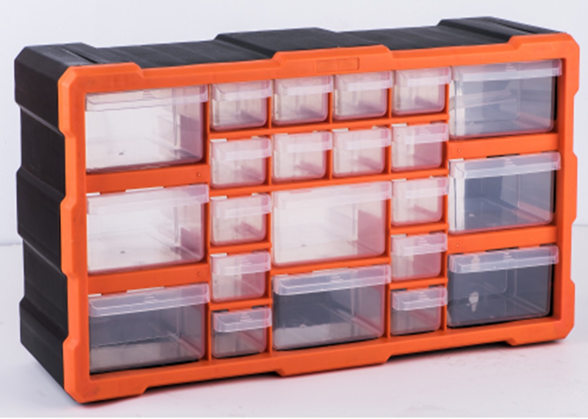 Sortimentskasten, 22 Fächer