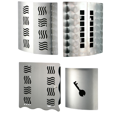 Schlüsselkasten aus Edelstahl - sortiert