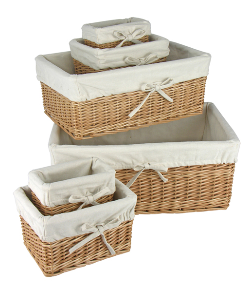 Weidenkorb-Set 6-tlg.