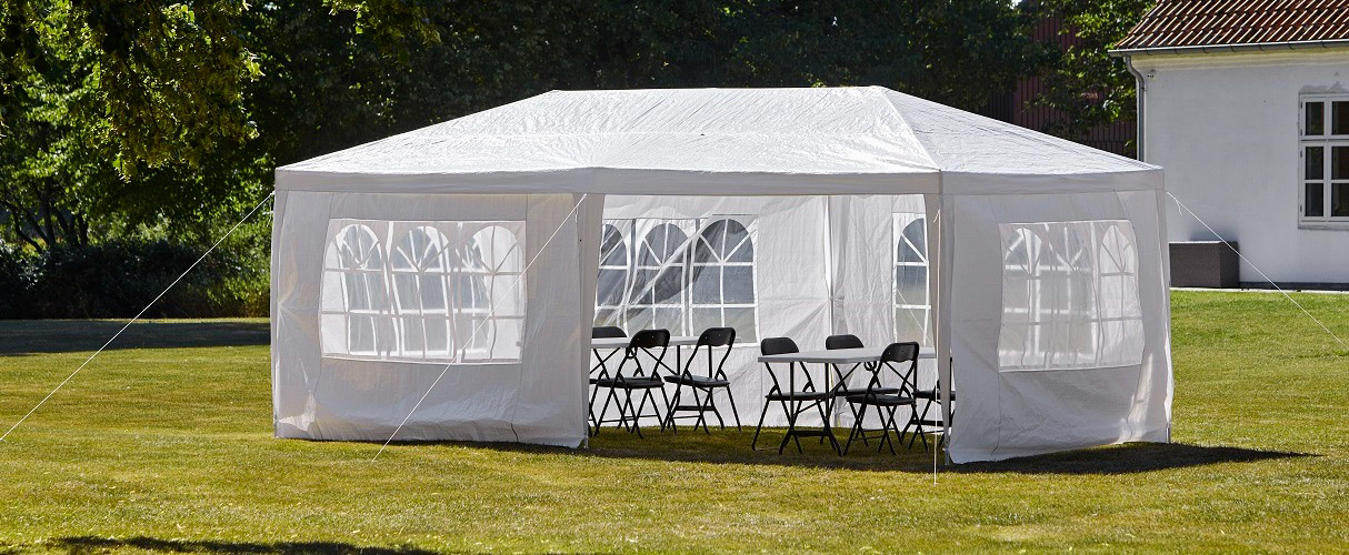 Pavillon 3x6 Meter inkl. 6 Seitenteilen