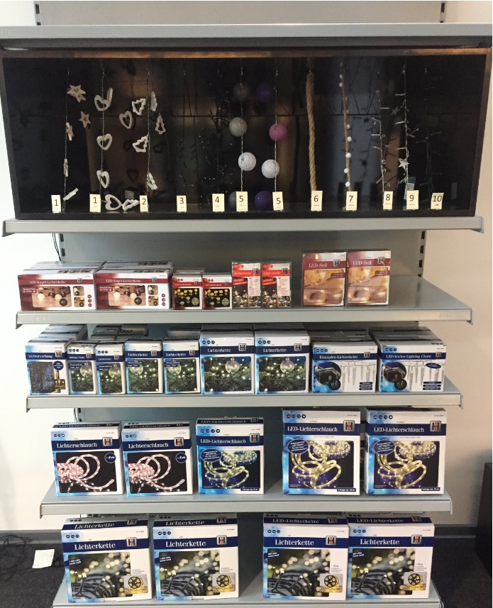 Präsentationsbox für Lichterketten