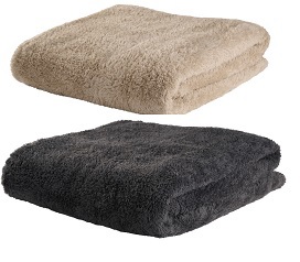 Decke aus Teddy-Fleece, farbig sortiert