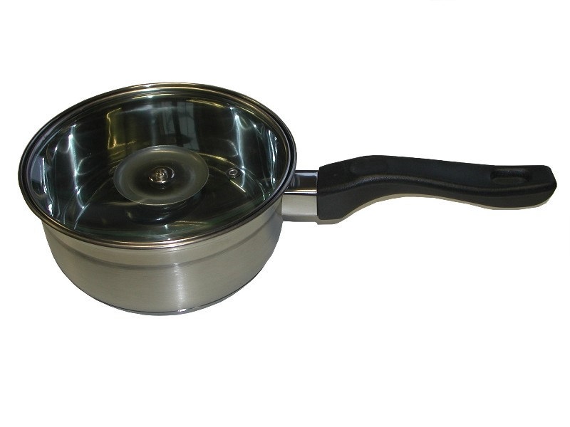 Stielkasserolle aus Edelstahl