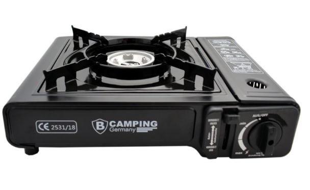 Gas-Campingkocher im Tragekoffer