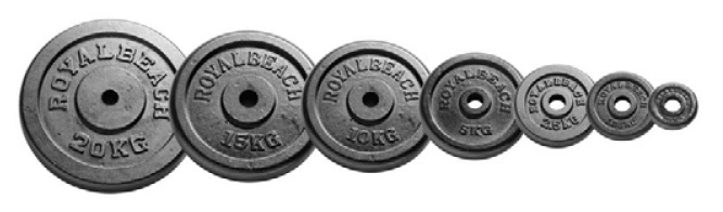 Hantelscheibe Gusseisen 2 x 5kg (32741)