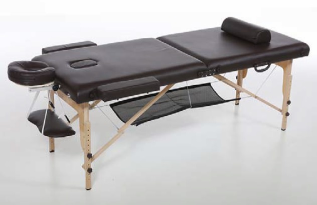 Massageliege aus Holz (braun) (65624)