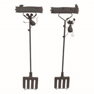 Gartenstecker "Katze oder Maus"