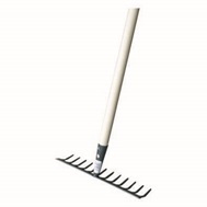 Gartenrechen mit Stiel