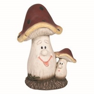 Dekofigur "lachender Pilz"