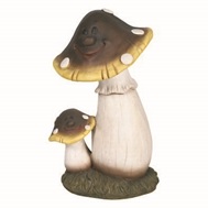 Dekofigur "lachender Pilz"