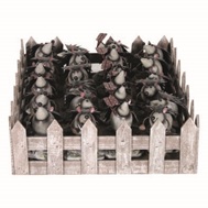 Dekofiguren "Igel auf Stein"