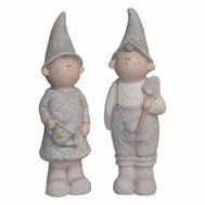 Dekofiguren "Mädchen und Junge"