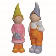 Dekofiguren "Mädchen und Junge"