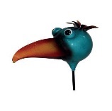 Gartenstecker "Vogelkopf"