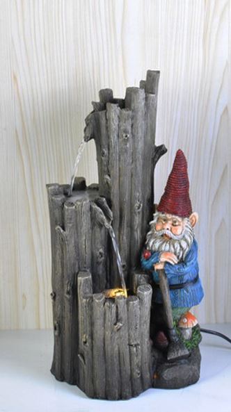 Deko-Brunnen mit LED Licht