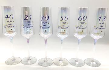 Sektglas Geburtstags Design