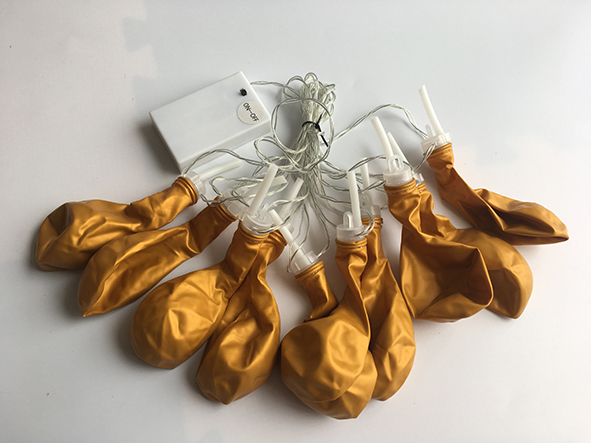 Ballon-Lichterkette mit 10 Ballons