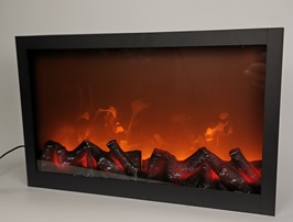 Laterne mit Feuerplatz-Optik