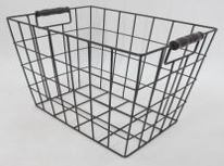 Drahtkorb in schwarz