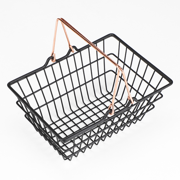 Einkaufskorb mit Kupfergriff