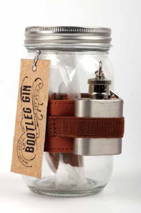 Einmachglas und Flachmann Geschenkset