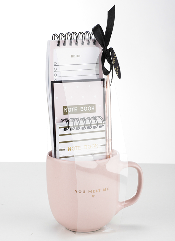 Geschenktasse "Notizbuch"