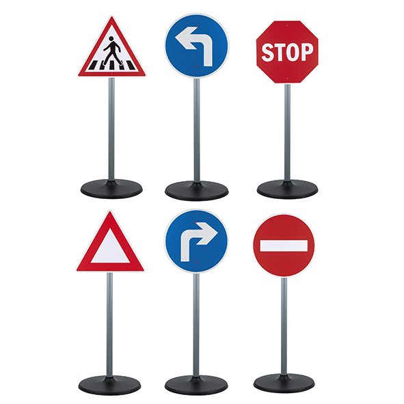 Straßenschilder 3-teilig, 2 Varianten