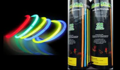 Knicklichter 100er Packung + Verbinder