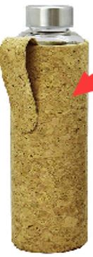 Glasflasche mit Metalldeckel