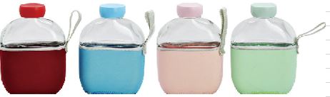 Glasflasche mit Metalldeckel