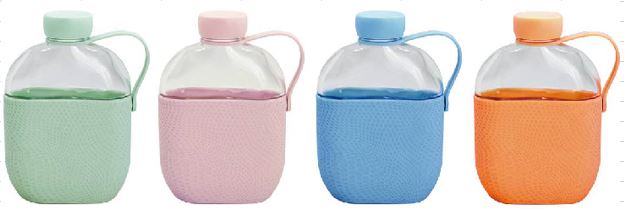 Glasflasche mit Plastikdeckel