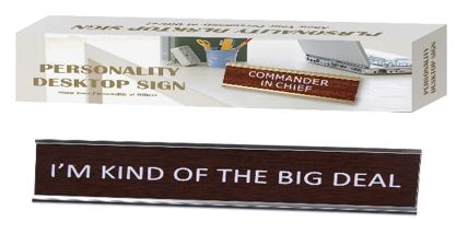 Namensschild mit Schildhalter