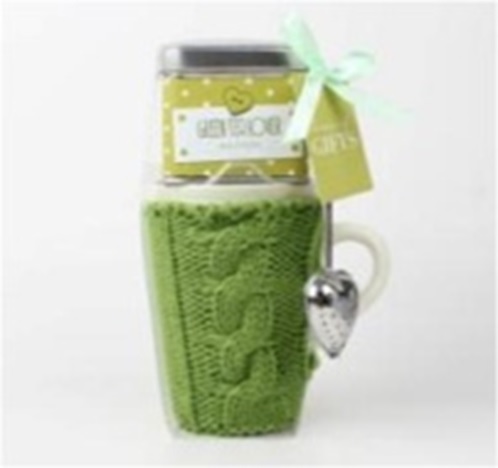 Geschenkset 009 - Tasse mit Strickbezug