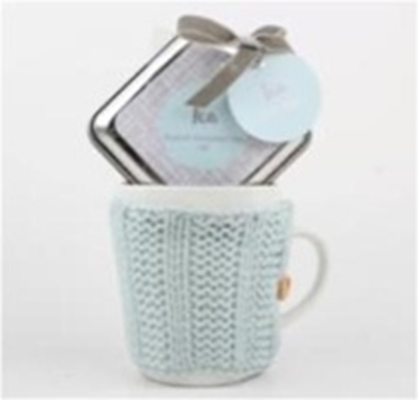 Geschenkset 011 - Tasse mit Strickbezug