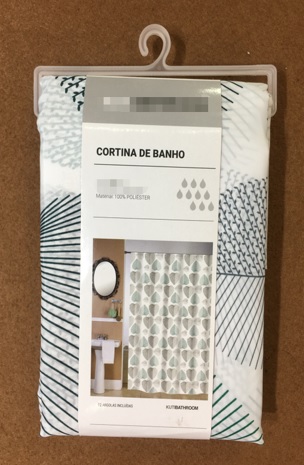 Duschvorhang mit Rotationsdruck