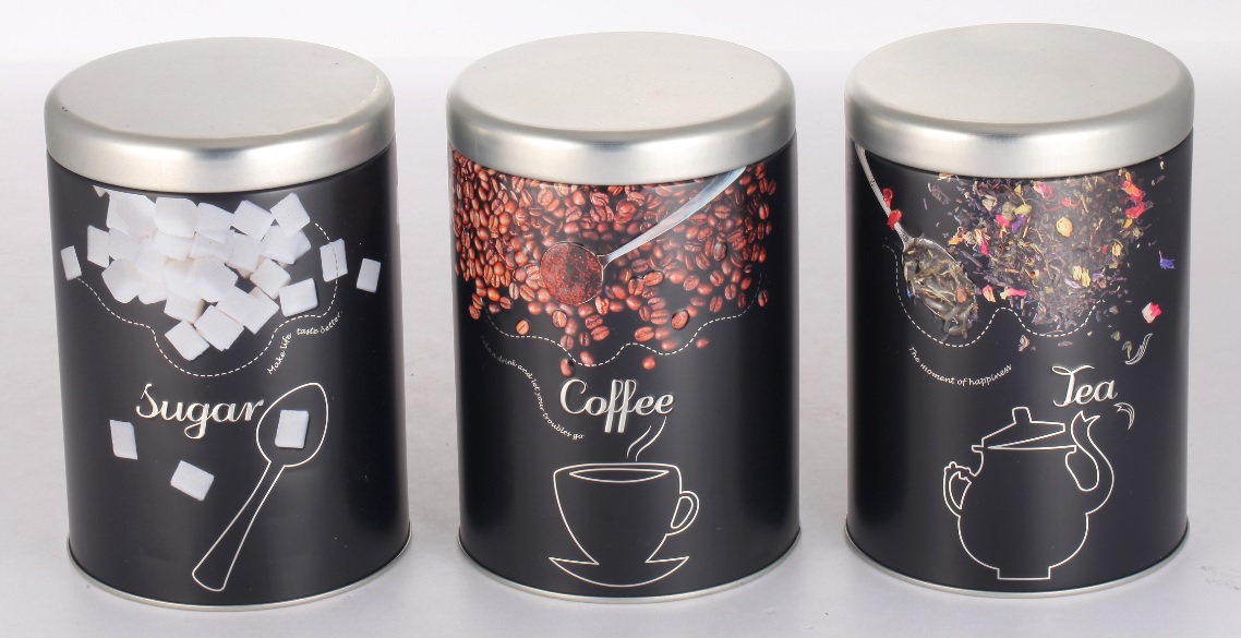 Vorratsdose mit Aufdruck, matt