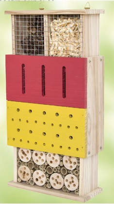 Insektenhotel aus Holz, ausziehbar