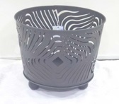 Feuerkorb aus Eisen, Design: Wellen