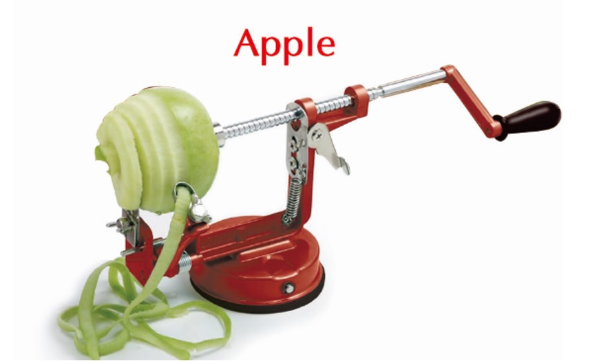 Apfelschäler aus Aluminium