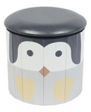 Hocker mit Aufbewahrungsfunktion, rund