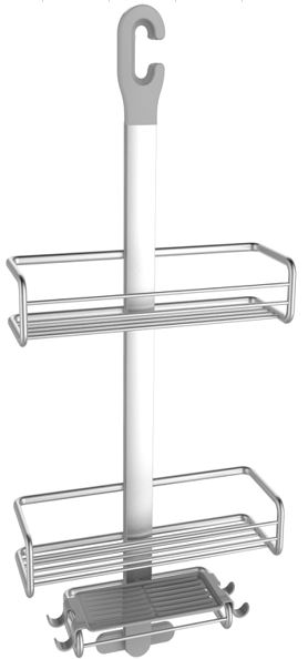 Badregal mit drei Ebenen