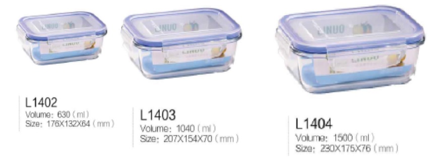 Vorratsdosen 3er Set aus Glas